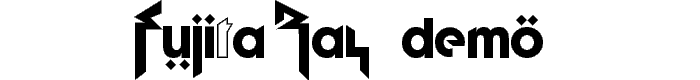 Fujita Ray (Demo) font